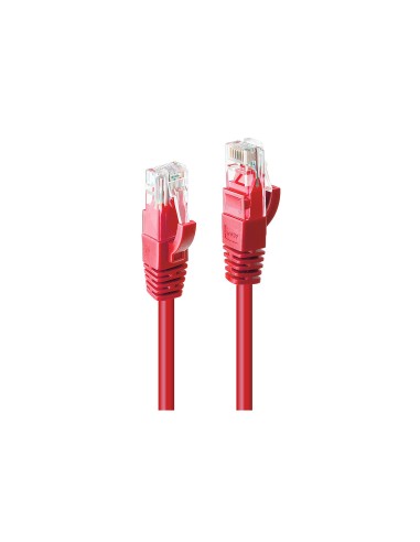 Lindy 48031 cable de red Rojo 0,5 m Cat6 U/UTP (UTP)