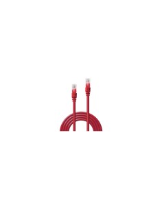 Lindy 48031 cable de red Rojo 0,5 m Cat6 U/UTP (UTP) 2