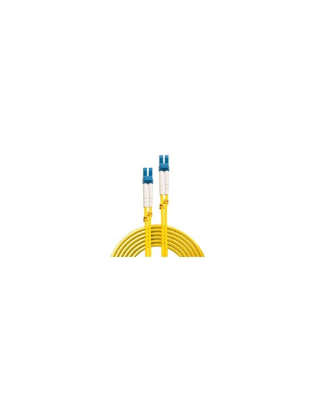 Lindy 47450 cable de fibra optica 1 m LC OS2 Amarillo