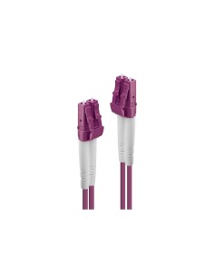 Lindy 46343 cable de fibra optica 5 m LC OM4 Rosa