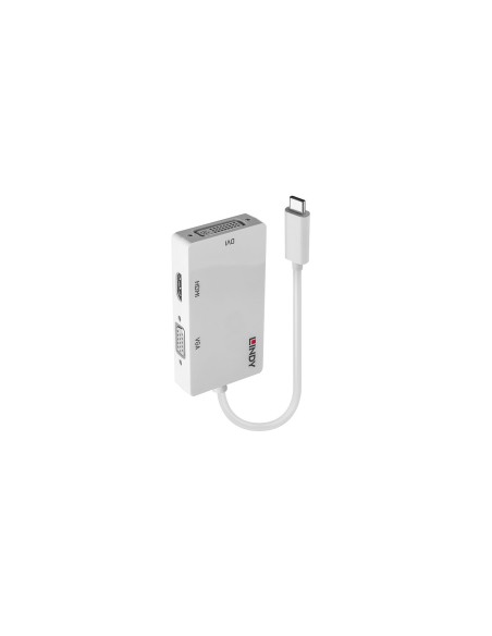 Lindy 43273 Adaptador grÃ¡fico USB 3840 x 2160 Pixeles Blanco