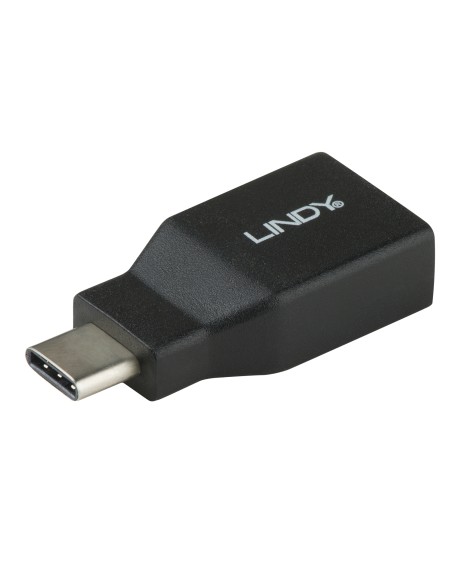 Lindy 41899 cambiador de gÃ©nero para cable USB 3.1-C USB 3.1-A Negro