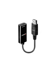 Lindy 41718 adaptador de cable de vÃÂ­deo 0,15 m DisplayPort HDMI Negro