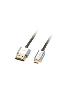 Lindy 41680 cable HDMI 0,5 m HDMI tipo A (EstÃ¡ndar) HDMI tipo D (Micro) Negro, Plata