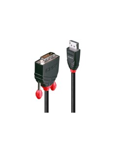 Lindy 41490 adaptador de cable de vÃÂ­deo 1 m DVI-D DisplayPort Negro
