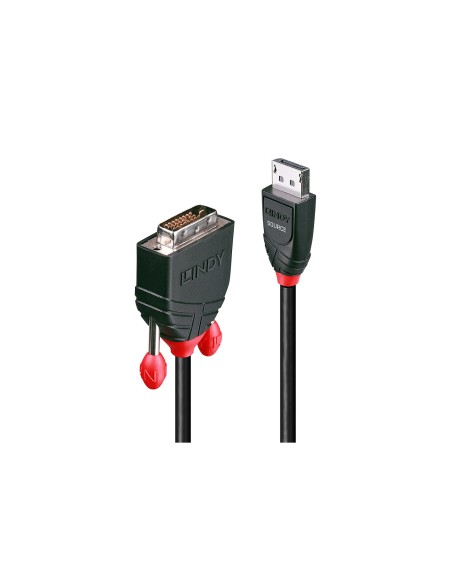 Lindy 41490 adaptador de cable de vÃÂ­deo 1 m DVI-D DisplayPort Negro