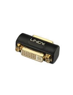Lindy 41233 cambiador de gÃ©nero para cable DVI Negro