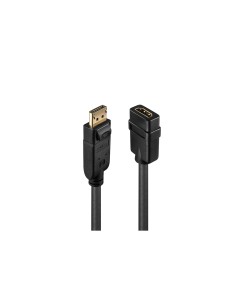 Lindy 41005 adaptador de cable de vÃÂ­deo 0,15 m DisplayPort HDMI Negro