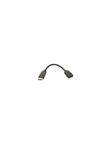Lindy 41005 adaptador de cable de vÃÂ­deo 0,15 m DisplayPort HDMI Negro