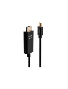 Lindy 40922 adaptador de cable de vÃÂ­deo 2 m Mini DisplayPort HDMI tipo A (EstÃ¡ndar) Negro