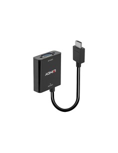 Lindy 38291 adaptador de cable de vÃÂ­deo 0,1 m HDMI tipo A (EstÃ¡ndar) VGA (D-Sub) Negro