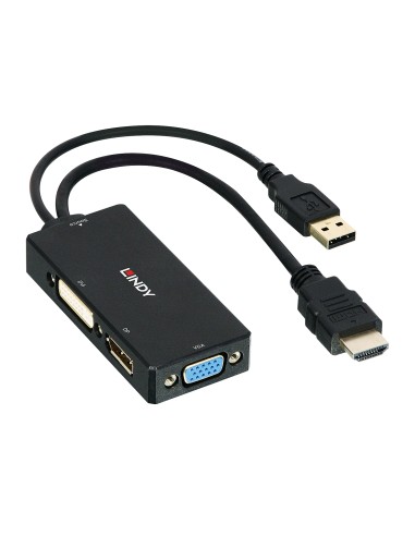 Lindy 38182 adaptador de cable de vÃÂ­deo 0,15 m Negro