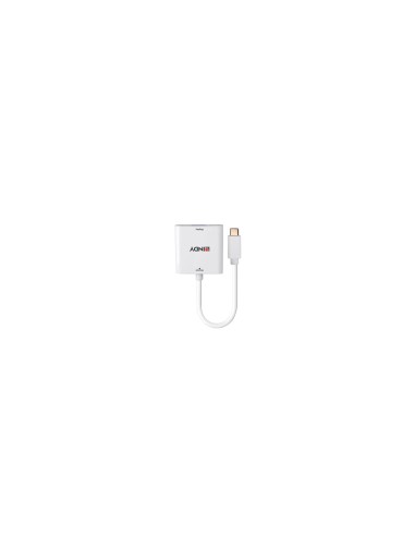 Lindy 43355 adaptador de cable de vÃÂ­deo USB Tipo C VGA (D-Sub) Blanco
