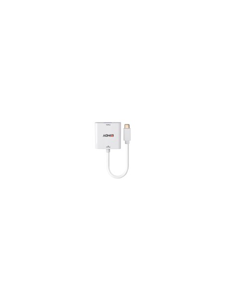 Lindy 43355 adaptador de cable de vÃÂ­deo USB Tipo C VGA (D-Sub) Blanco
