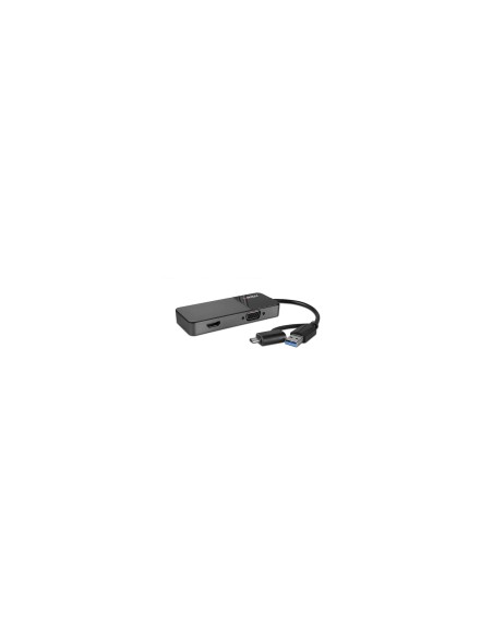 Lindy 43354 hub de interfaz USB 3.2 Gen 1 (3.1 Gen 1) Type-A + Type-C Negro