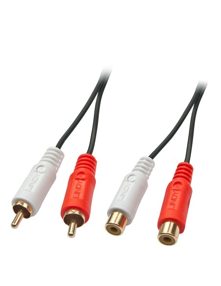 Lindy 35671 cable de audio 2 m 2 x RCA Negro, Rojo, Blanco