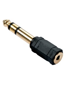Lindy 35620 cambiador de gÃ©nero para cable 6.3mm 3,5mm Negro