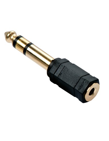 Lindy 35620 cambiador de gÃ©nero para cable 6.3mm 3,5mm Negro