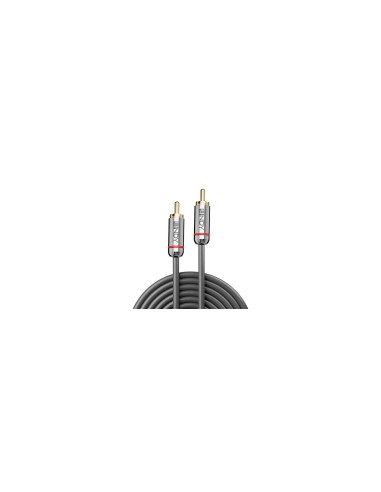 Lindy 35339 cable de audio 1 m RCA Antracita
