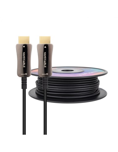 Cable HDMI V2.1 AOC 8K@60Hz 4K@120Hz 48Gbps A/M-A/M, Negro, 80 m