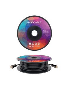 Cable HDMI V2.1 AOC 8K@60Hz 4K@120Hz 48Gbps A/M-A/M, Negro, 80 m 2
