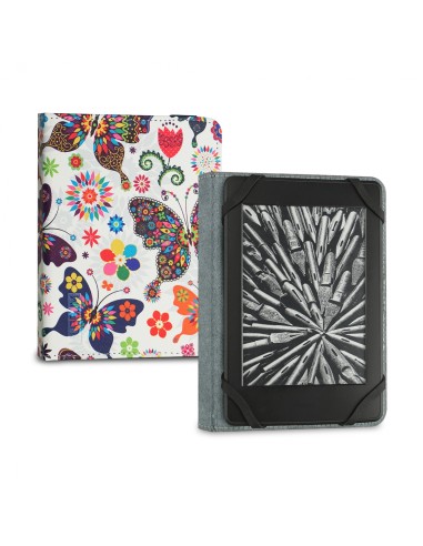 SUBBLIM Funda Libro ElectrÃ³nico Clever Ebook Case 6" Mariposas