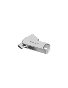 PNY DUO LINK unidad flash USB 128 GB USB Type-A / USB Type-C 3.2 Gen 1 (3.1 Gen 1) Acero inoxidable