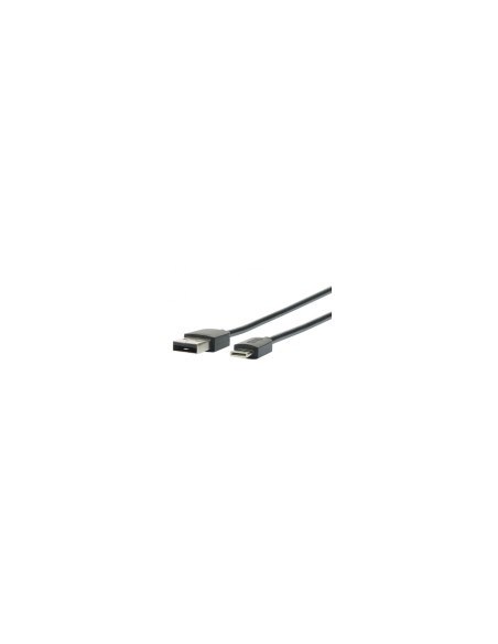 Mobilis 001278 cable USB 1 m USB A USB C Negro