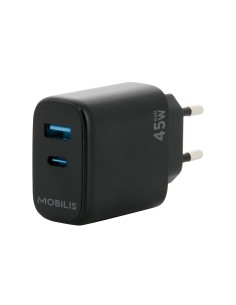 Mobilis 001363 cargador de dispositivo mÃ³vil Universal Negro Corriente alterna Auto