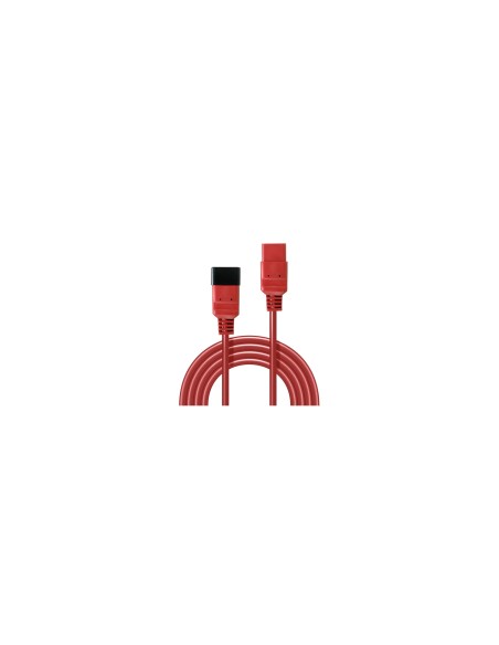 Lindy 30123 cable de transmisiÃ³n Rojo 1 m C19 acoplador C20 acoplador
