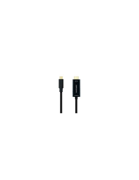 Nanocable Cable Conversor USB-C a HDMI, USB-C/M â€“ HDMI/M, Negro, 5 m