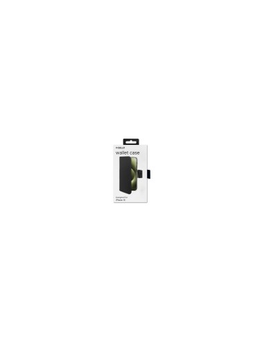 Celly WALLY1078 funda para telÃ©fono mÃ³vil 15,5 cm (6.1") Funda cartera Negro