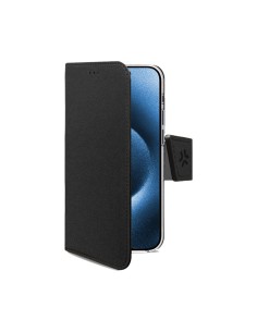 Celly WALLY1079 funda para telÃ©fono mÃ³vil 16 cm (6.3") Funda cartera Negro