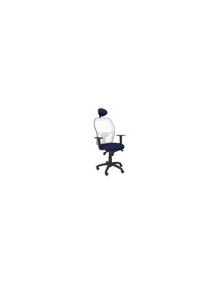 SILLA JORQUERA MALLA BLANCA ASIENTO BALI AZUL MARINO CABECERO FIJO 15SBBALI200C