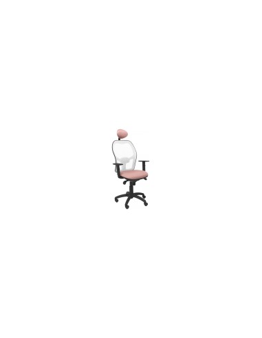 SILLA JORQUERA MALLA BLANCA CABECERO FIJO ASIENTO BALI ROSA PÃÂLIDO 15SBBALI710C