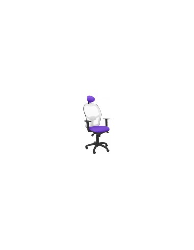 SILLA JORQUERA CABECERO FIJO MALLA BLANCA ASIENTO BALI LILA 15SBBALI82C