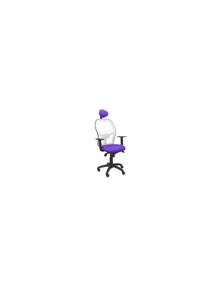 SILLA JORQUERA CABECERO FIJO MALLA BLANCA ASIENTO BALI LILA 15SBBALI82C