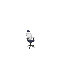 SILLA JORQUERA MALLA GRIS CABECERO FIJO ASIENTO BALI AZUL MARINO 15SGRBALI200C