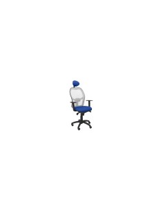 SILLA JORQUERA MALLA GRIS CABECERO FIJO ASIENTO BALI AZUL 15SGRBALI229C