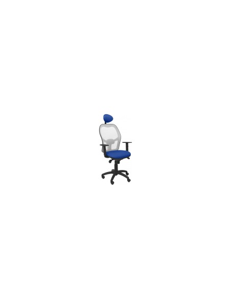 SILLA JORQUERA MALLA GRIS CABECERO FIJO ASIENTO BALI AZUL 15SGRBALI229C