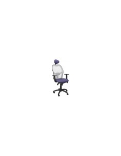 SILLA JORQUERA MALLA GRIS CABECERO FIJO ASIENTO BALI AZUL CLARO 15SGRBALI261C
