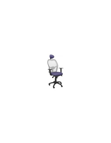 SILLA JORQUERA MALLA GRIS CABECERO FIJO ASIENTO BALI AZUL CLARO 15SGRBALI261C