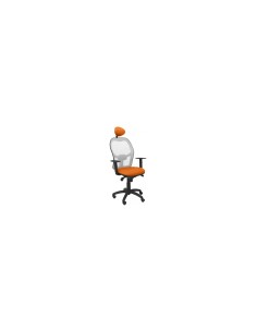 SILLA JORQUERA MALLA GRIS CABECERO FIJO ASIENTO BALI NARANJA 15SGRBALI308C