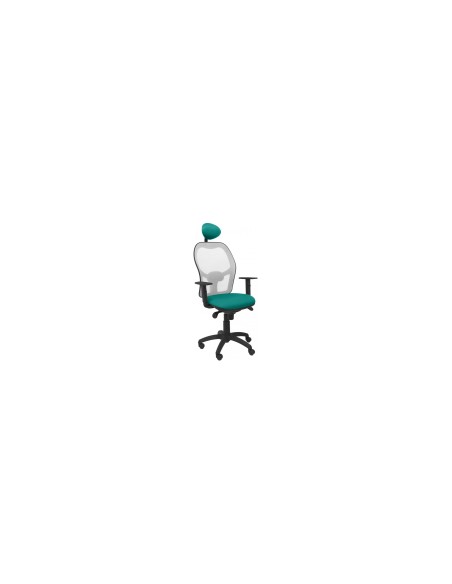 SILLA JORQUERA MALLA GRIS CABECERO FIJO ASIENTO BALI VERDE CLARO 15SGRBALI39C