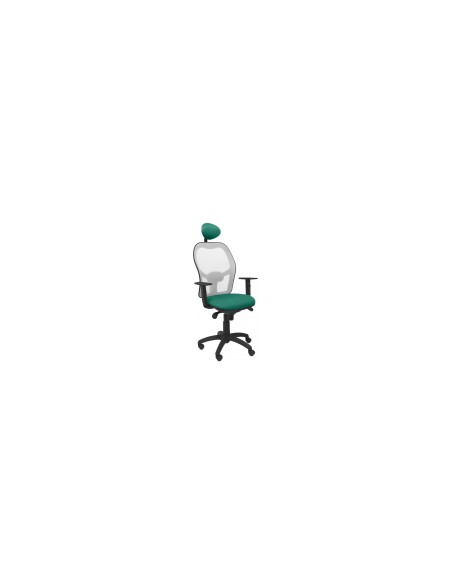 SILLA JORQUERA MALLA GRIS CABECERO FIJO ASIENTO BALI VERDE 15SGRBALI456C