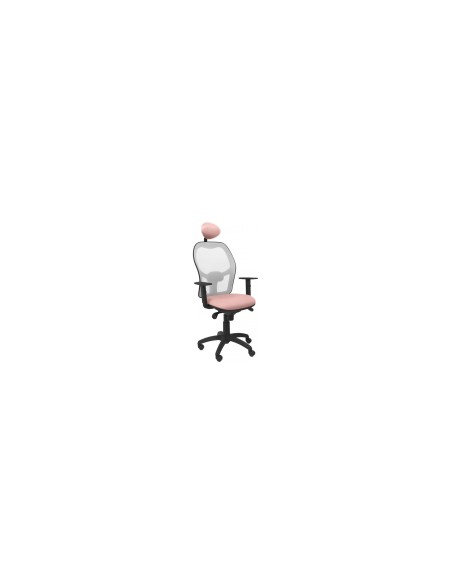 SILLA JORQUERA MALLA GRIS CABECERO FIJO ASIENTO BALI ROSA PÃÂLIDO 15SGRBALI710C