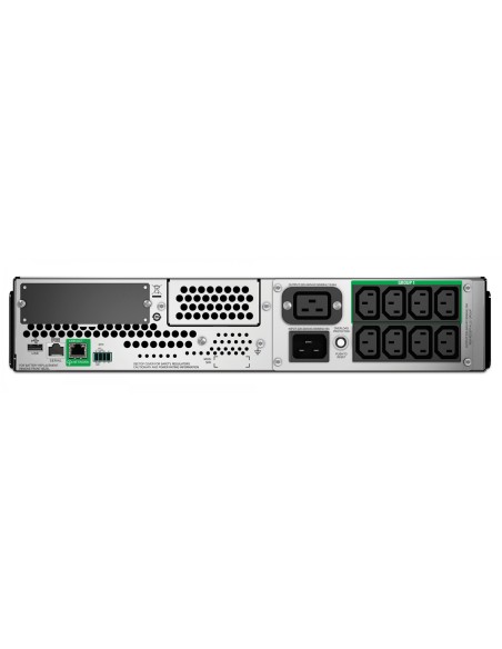 APC Smart-UPS LCD RM with SmartConnect LÃÂ­nea interactiva 2200VA, 1980 W, 9 salidas AC (2U) Negro, Metalico