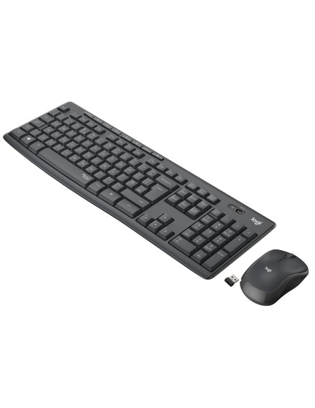 Logitech MK295 Silent Wireless Combo teclado RF inalÃ¡mbrico QWERTY Internacional de EE.UU. Negro