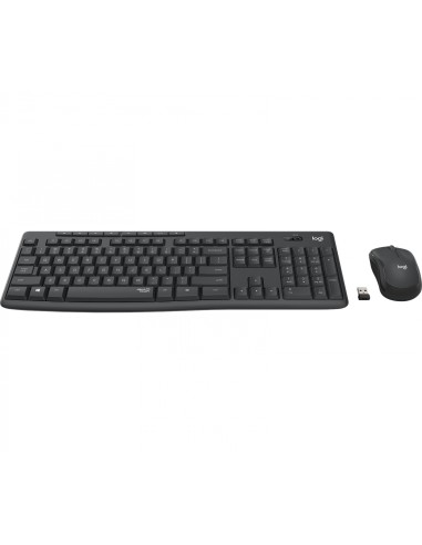 Logitech MK295 Silent Wireless Combo teclado RF inalÃ¡mbrico QWERTY Internacional de EE.UU. Negro