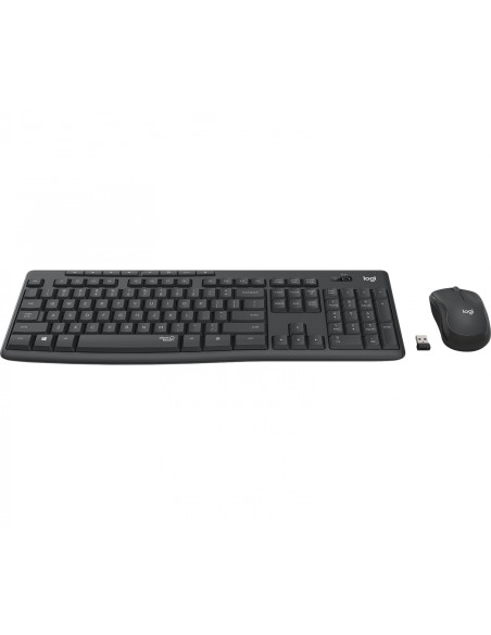 Logitech MK295 Silent Wireless Combo teclado RF inalÃ¡mbrico QWERTY Internacional de EE.UU. Negro